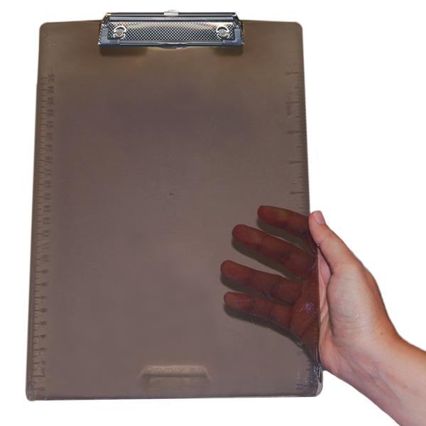 Comix πινακίδα, γκρι διάφανη, Α4, με πιάστρα, 31,6x22.8εκ. - Image 2