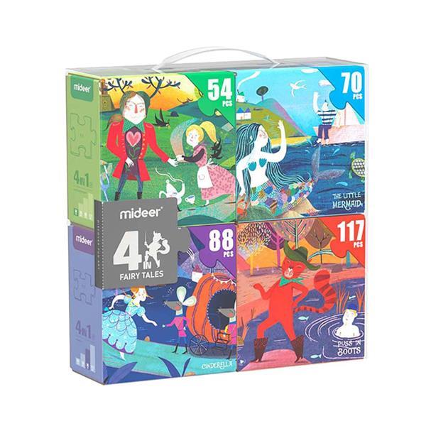 Mideer παζλ 4 σε 1 "Παραμύθια" 54,70,88 - 117τμχ - Image 2
