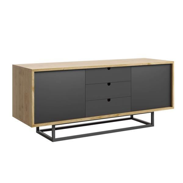 Έπιπλο τηλεόρασης Nextdeco με 2 ντουλάπια 143x45xY60εκ. - Image 2