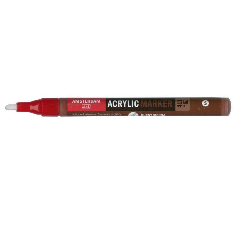 Talens amsterdam marker 411 burnt sienna small - Image 2