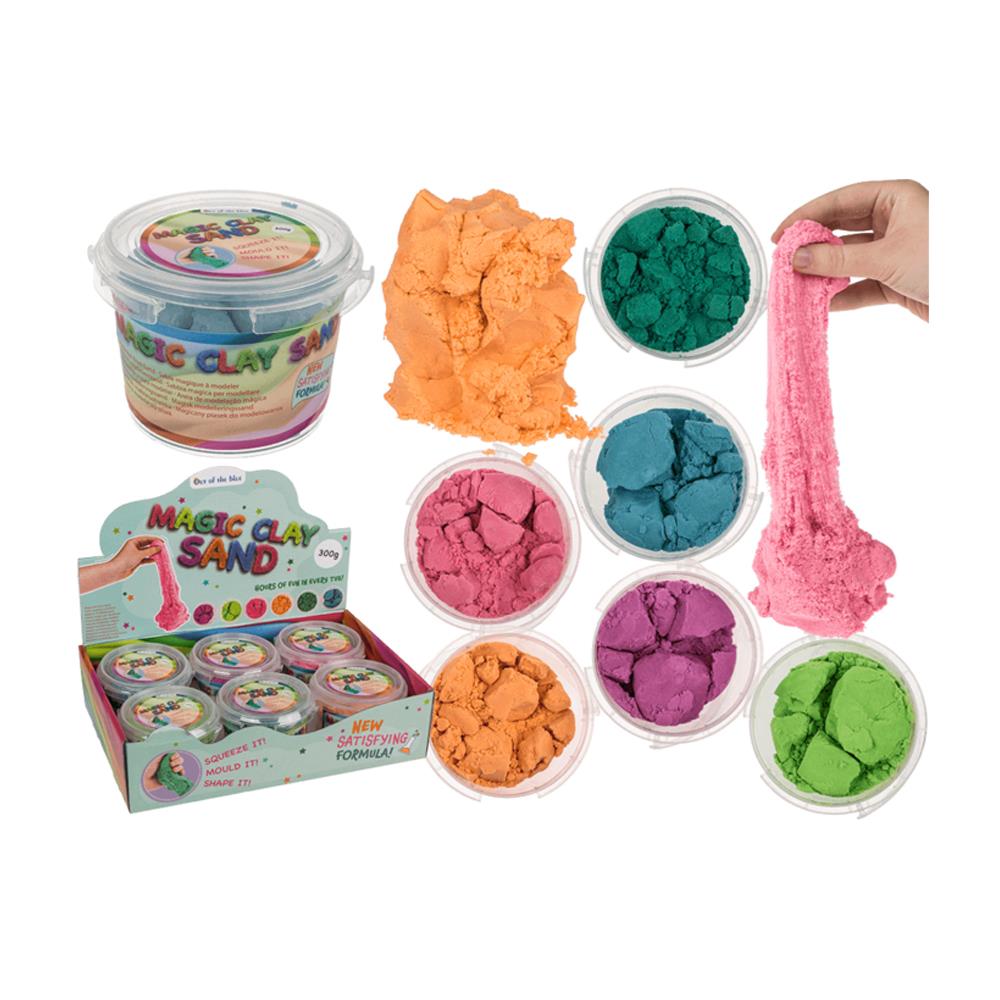 Μαγική άμμος 300γρ., σετ 6 τεμαχίων - διαφορετικά χρώματα - Image 2