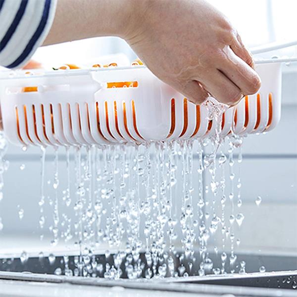 Ράφι ψυγείου επεκτεινόμενο Y7,5x16,4x28,5εκ. λευκό - Image 10