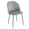 Καρέκλα μεταλλική Nextdeco Iris γκρι Υ77x48x52εκ