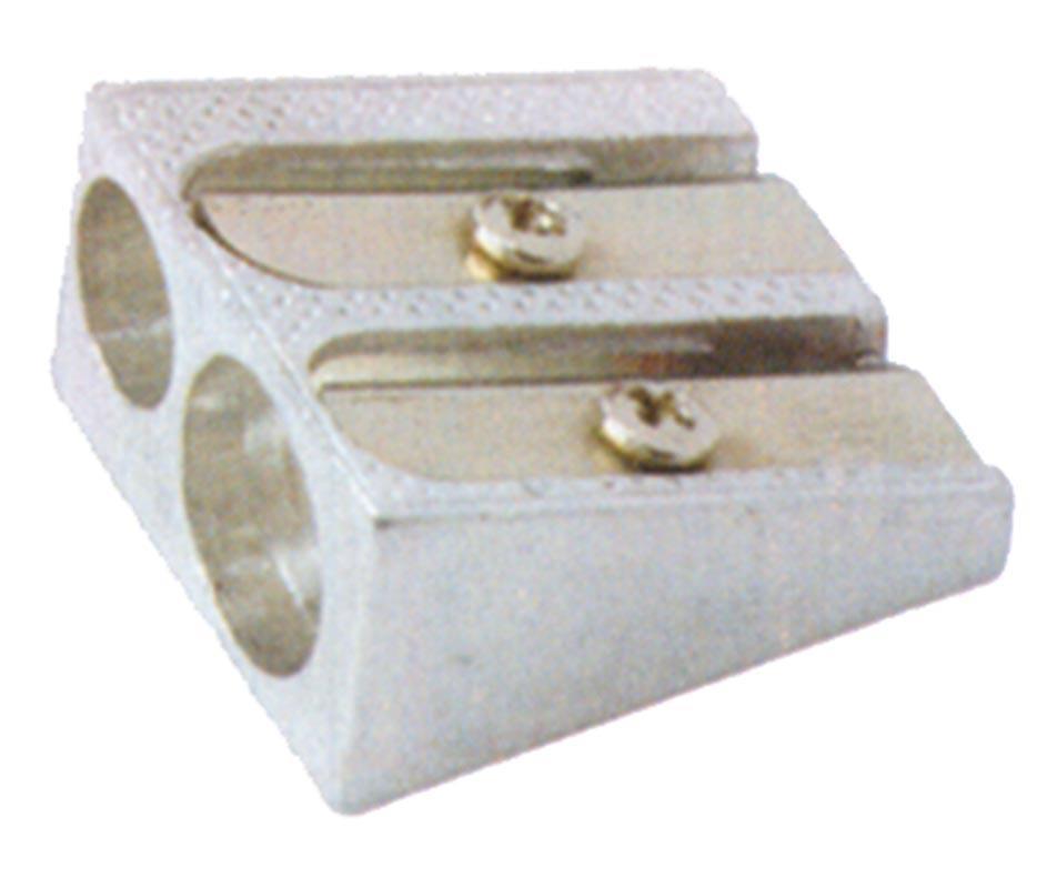 Ξύστρα διπλή μεταλλική για μολύβι - Image 2