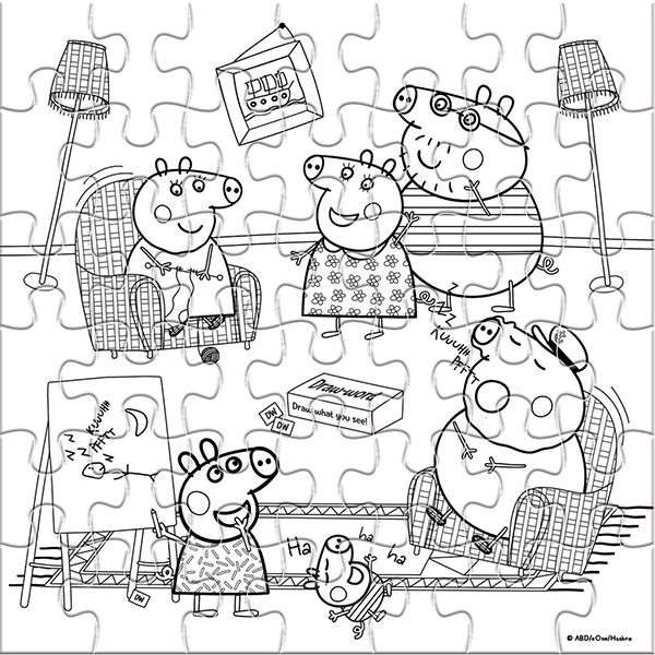 Luna παζλ χρωματισμού Peppa Pig, 2 όψεων, 42 τεμ., 42x42εκ. - Image 4