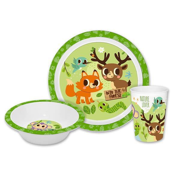 Σετ φαγητού 3 τμχ Into the Forest 29x8xH24cm - Image 2