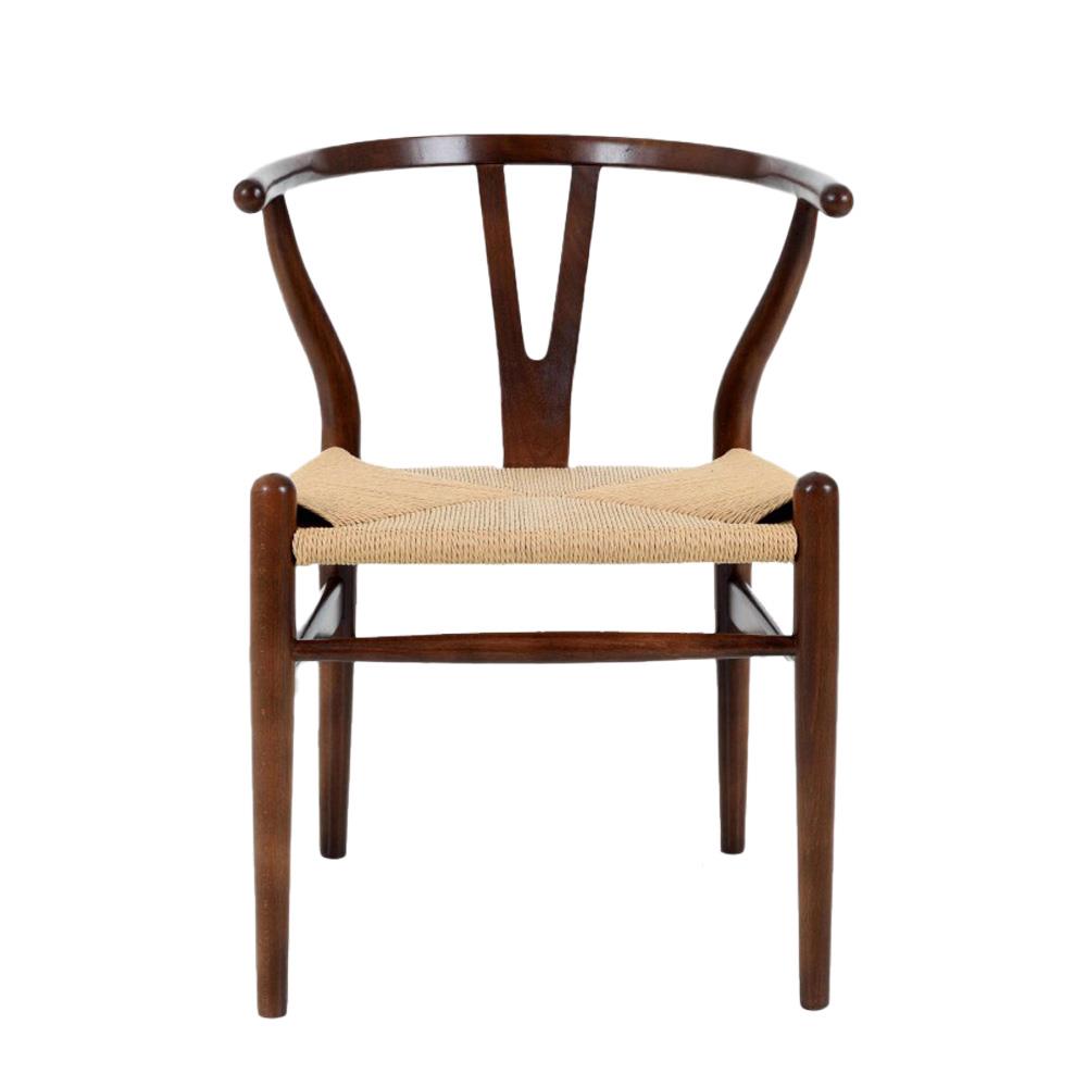 Καρέκλα ξύλινη Nextdeco σκούρη καφέ οξιά Υ76χ53.3x57εκ. - Image 4