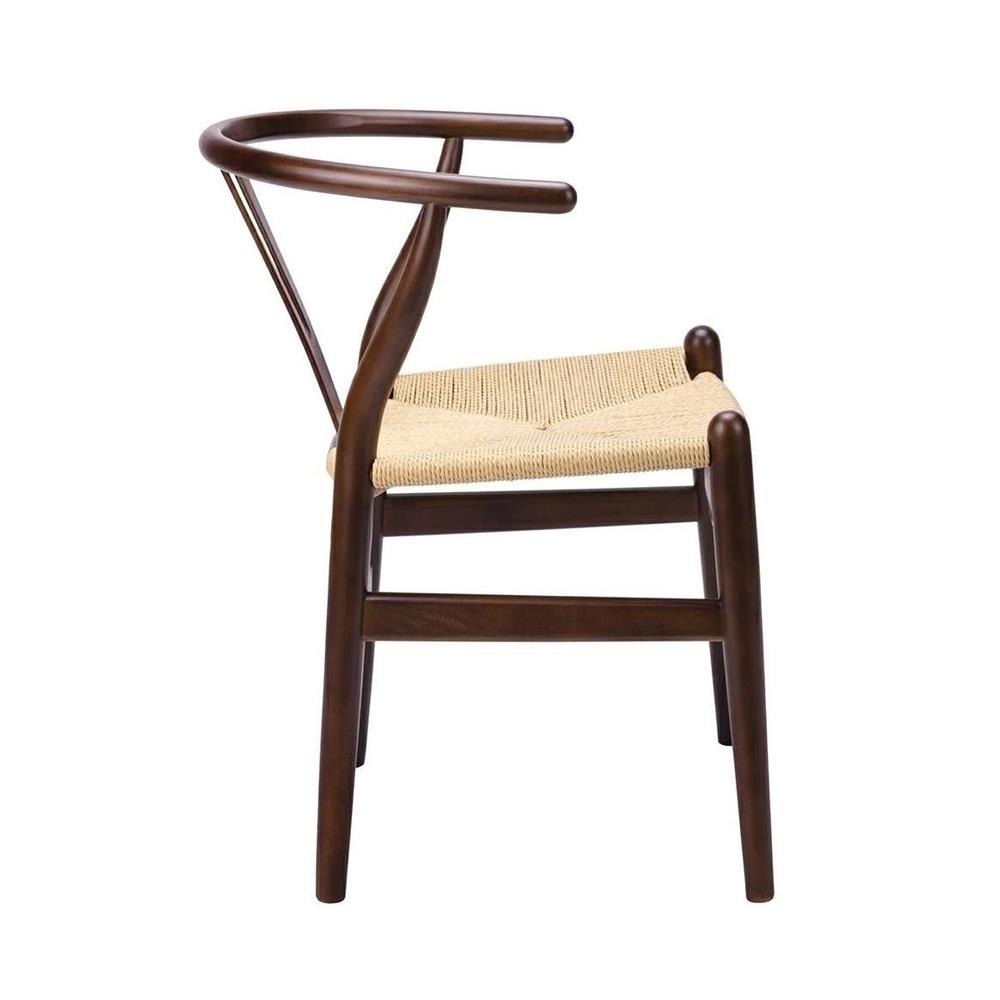 Καρέκλα ξύλινη Nextdeco σκούρη καφέ οξιά Υ76χ53.3x57εκ. - Image 6