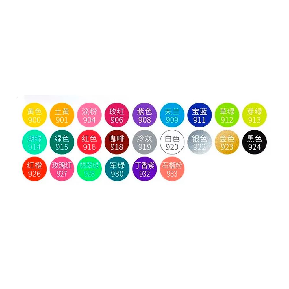 Σετ μαρκαδόροι ακρυλικών χρωμάτων 24 τεμαχίων Υ3,6x9,3x13,7εκ. - Image 4