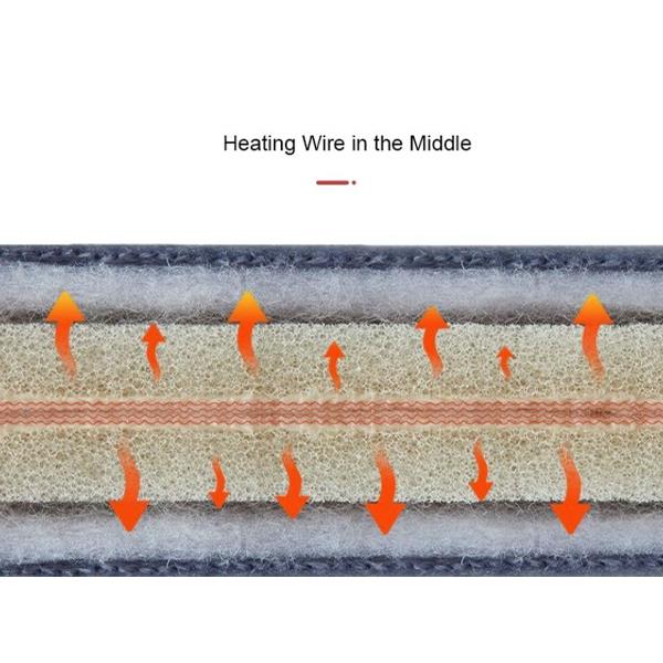 Θερμαινόμενο μαξιλάρι καθίσματος 45x45εκ γκρι - Image 6