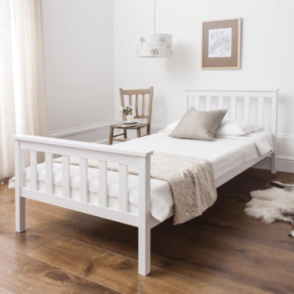 Κρεβάτι μονό Nexdeco Wilton (για στρώμα 90x190εκ.), σε λευκό χρώμα Υ82x198x98εκ. - Image 6