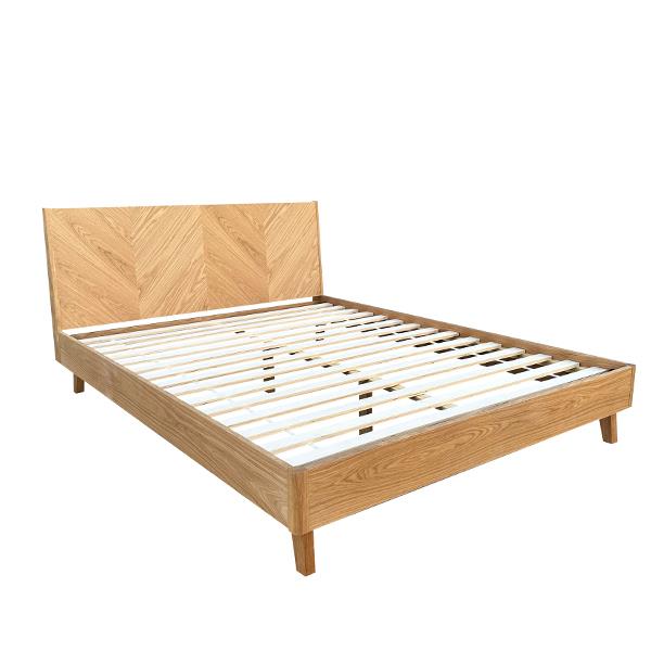 Κρεβάτι διπλό Nextdeco Stanley για στρώμα 160x200εκ. σε φυσικό χρώμα Υ90x168x210εκ. - Image 6