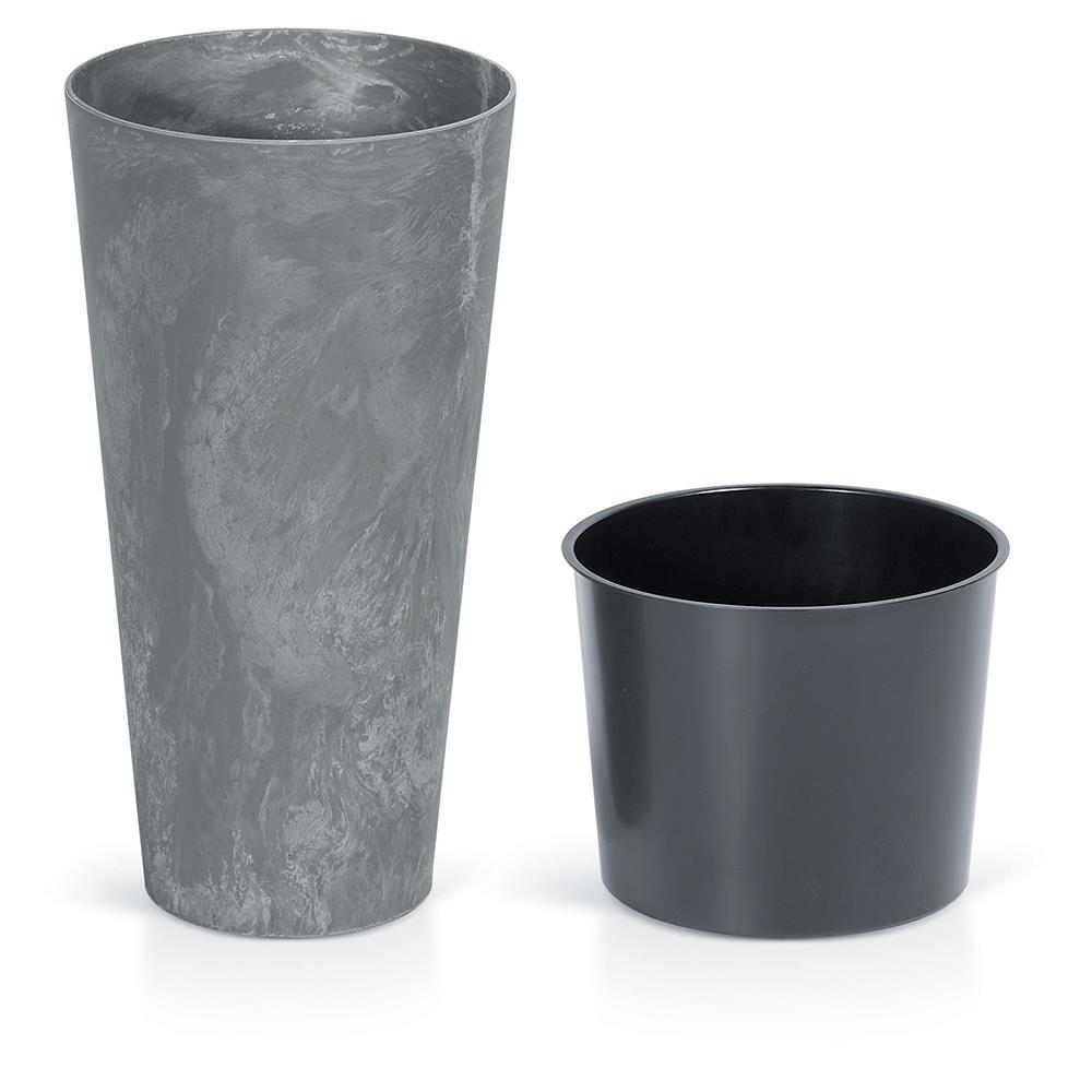 Γλάστρα - κασπώ Tubus betton γκρι Y76,2 x Φ25εκ. - Image 4