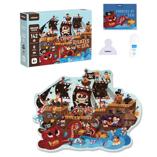Mideer παζλ με κοπτικό "Πειρατικό καράβι" 142 τεμαχίων - Image 4