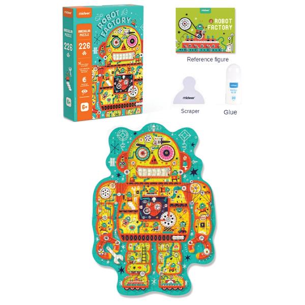 Mideer παζλ με κοπτικό "Εργοστάσιο Ρομπότ" 226 τεμαχίων - Image 4