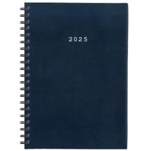 Next ημερολόγιο 2025 basic ημερήσιο σπιράλ μπλε 14x21εκ.
