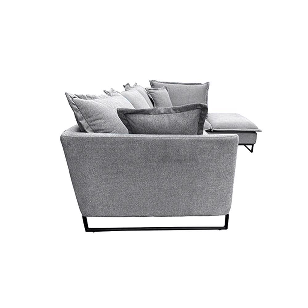 Καναπές γωνιακός Nextdeco Siegfried δεξιά γωνία γκρι Y85x286x183εκ. - Image 9