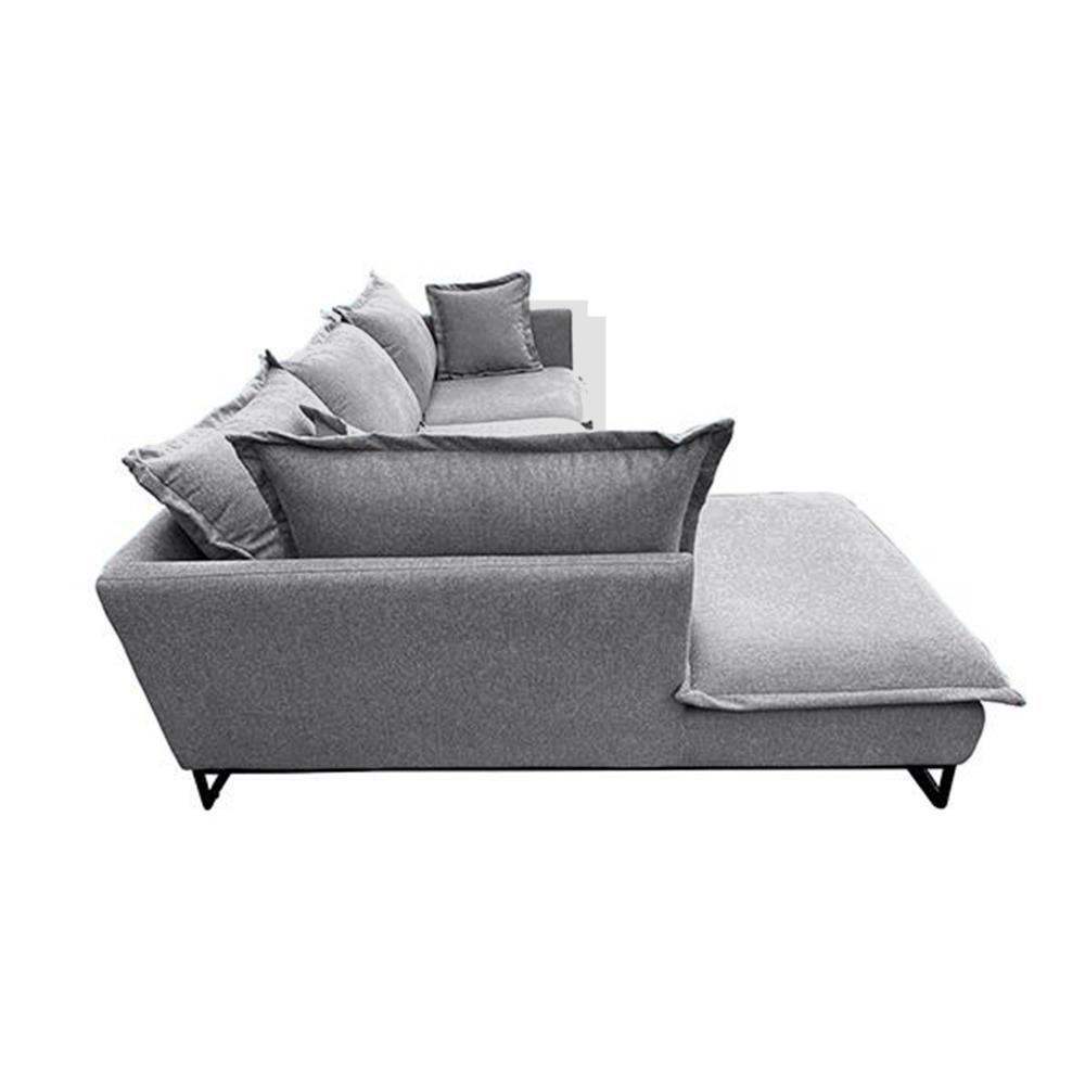 Καναπές γωνιακός Nextdeco Siegfried αριστερή γωνία γκρι Y85x286x183εκ. - Image 8