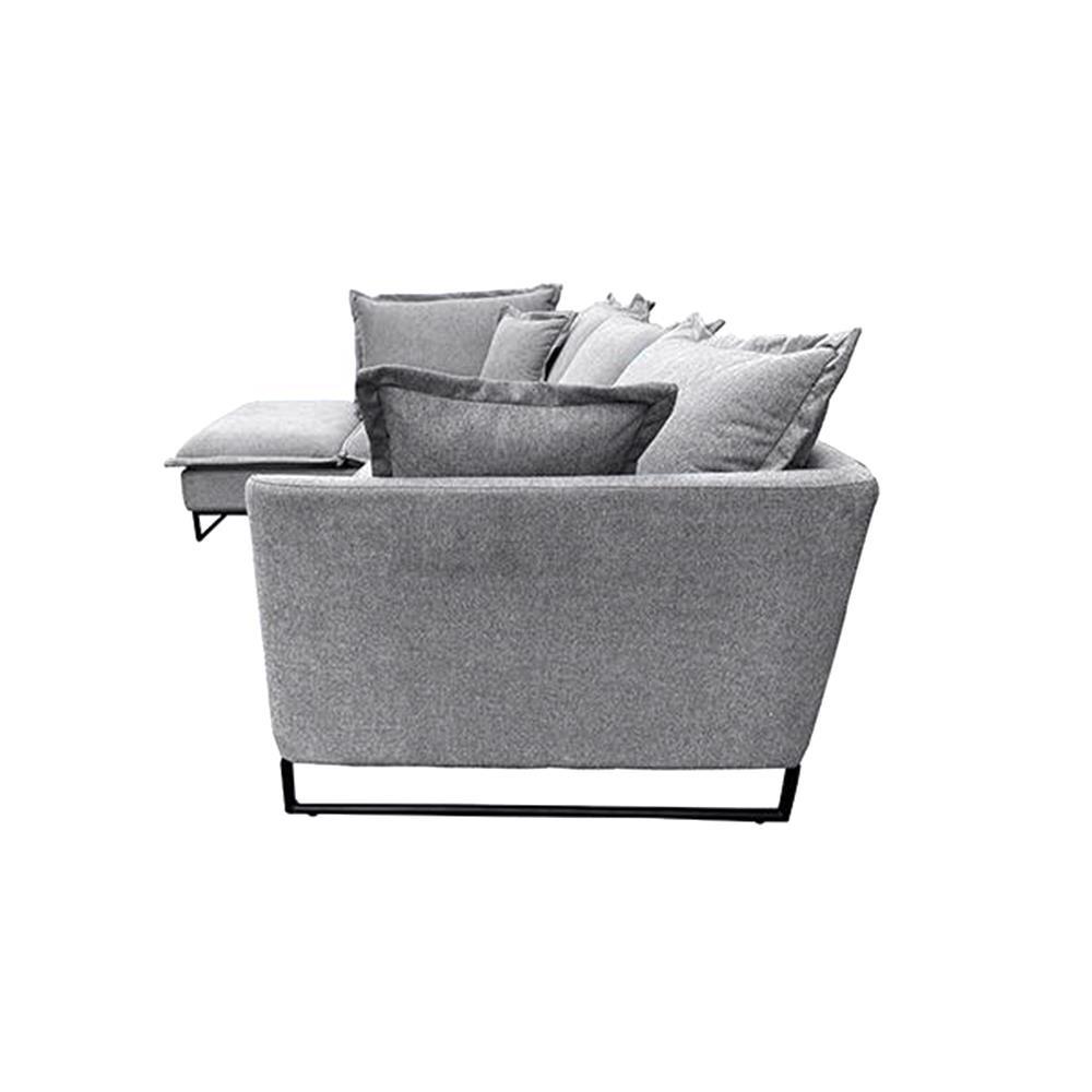 Καναπές γωνιακός Nextdeco Siegfried αριστερή γωνία γκρι Y85x286x183εκ. - Image 9