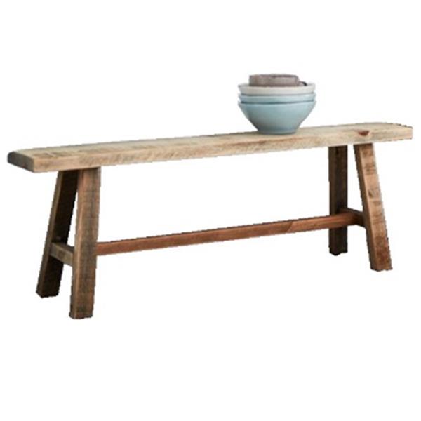 Παγκάκι ξύλινο Nextdeco Tribeca από ξύλο teak Υ50x20x120εκ. - Image 4