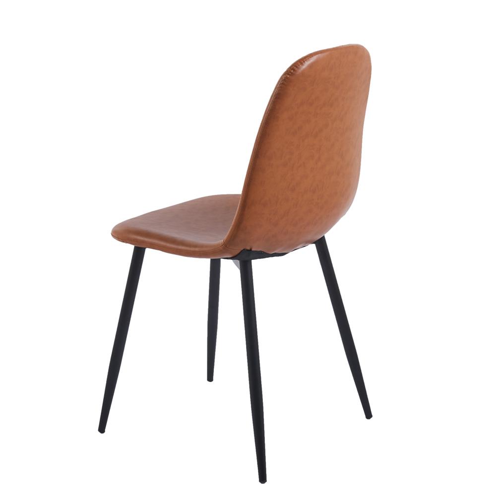 Καρέκλα μεταλλική Nextdeco Lina καφέ Υ84x43x40εκ - Image 2