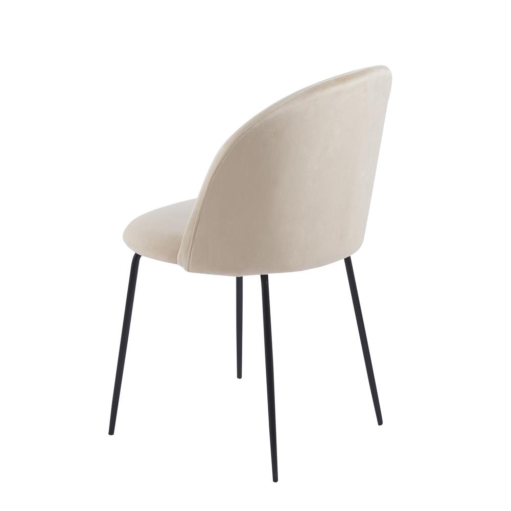 Καρέκλα μεταλλική Nextdeco Iris μπεζ Υ77x48x52εκ - Image 2