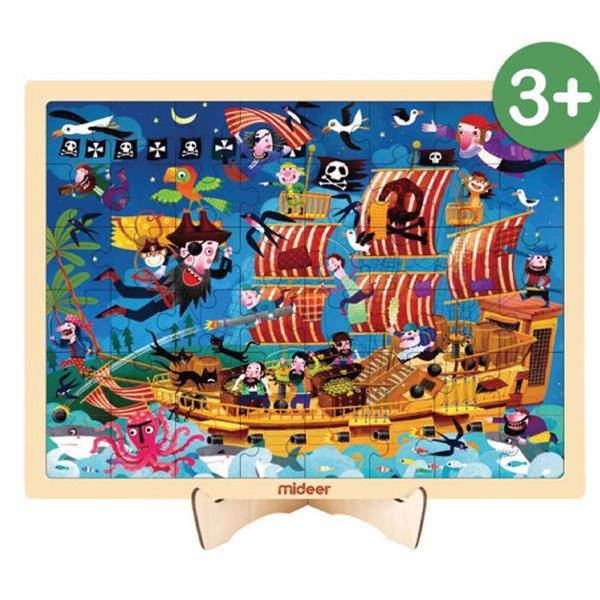 Mideer παζλ ξύλινο "Pirate Boat" 48 τεμαχίων - Image 2