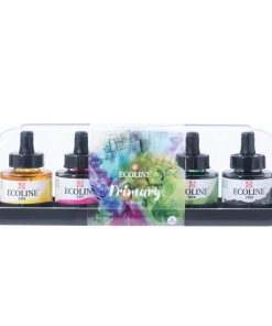 Talens Ecoline υγρό χρώμα για ακουαρέλα σετ 5 τεμαχίων x 30ml - Image 3