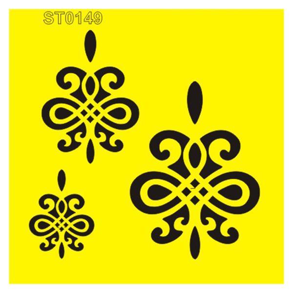 Στένσιλ πλαστικό "Μοτίβο 9" 16x16εκ. (ST0149) - Image 2