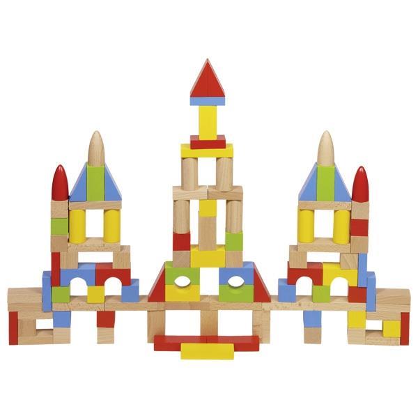 Goki τουβλάκια ξύλινα για κατασκευή πύργου 100 τεμάχια. - Image 2