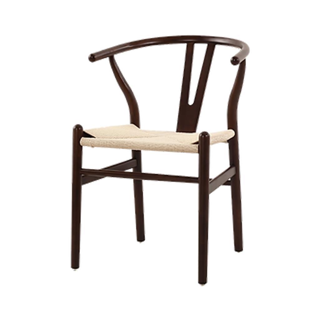 Καρέκλα ξύλινη Nextdeco σκούρη καφέ οξιά Υ76χ53.3x57εκ. - Image 3