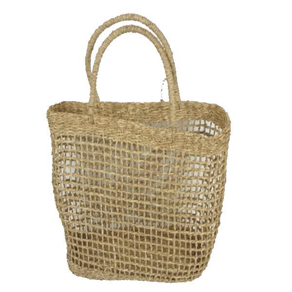 Τσάντα ψάθινη BOHO από rattan σε φυσικό χρώμα Y38x30x12εκ. - Image 2