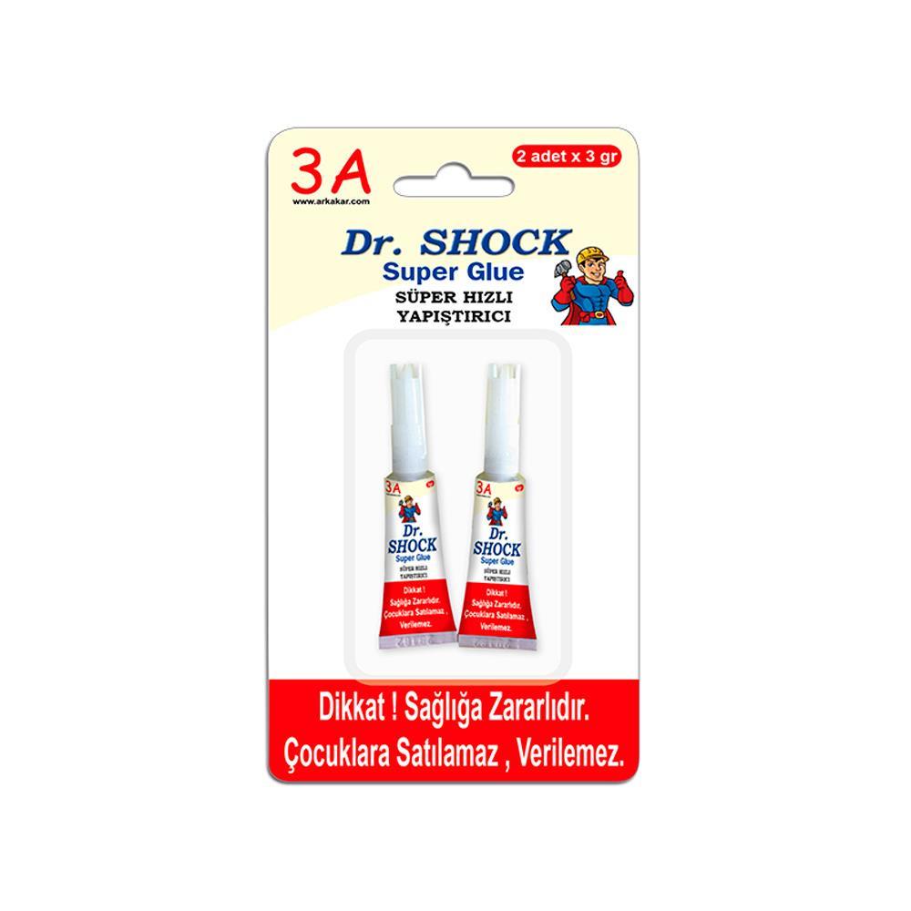 Dr Shock κόλλα στιγμής 2x3gr, (τύπου logo)