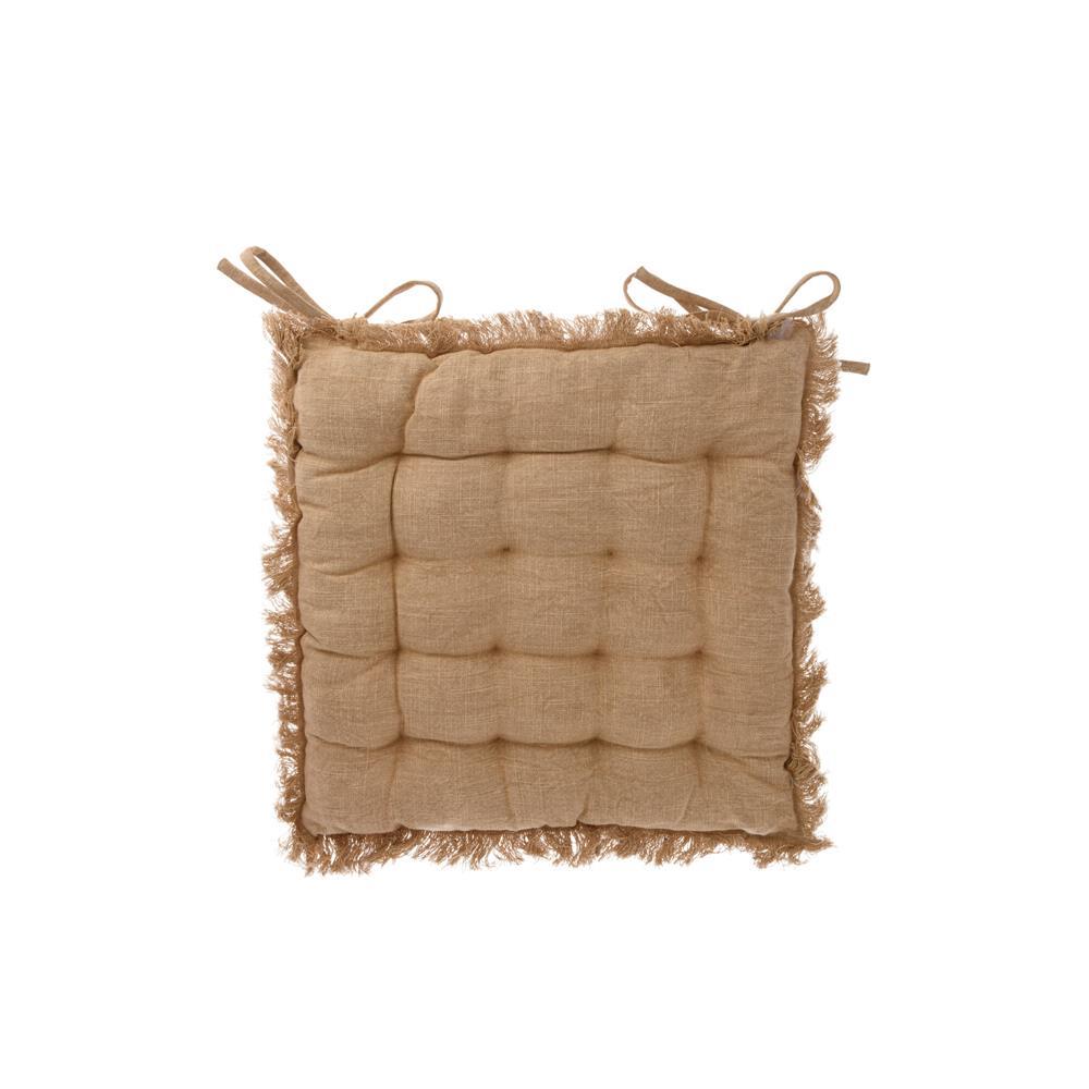 Μαξιλάρι καρέκλας καφέ από 100% βαμβάκι 40x40εκ. - Image 2