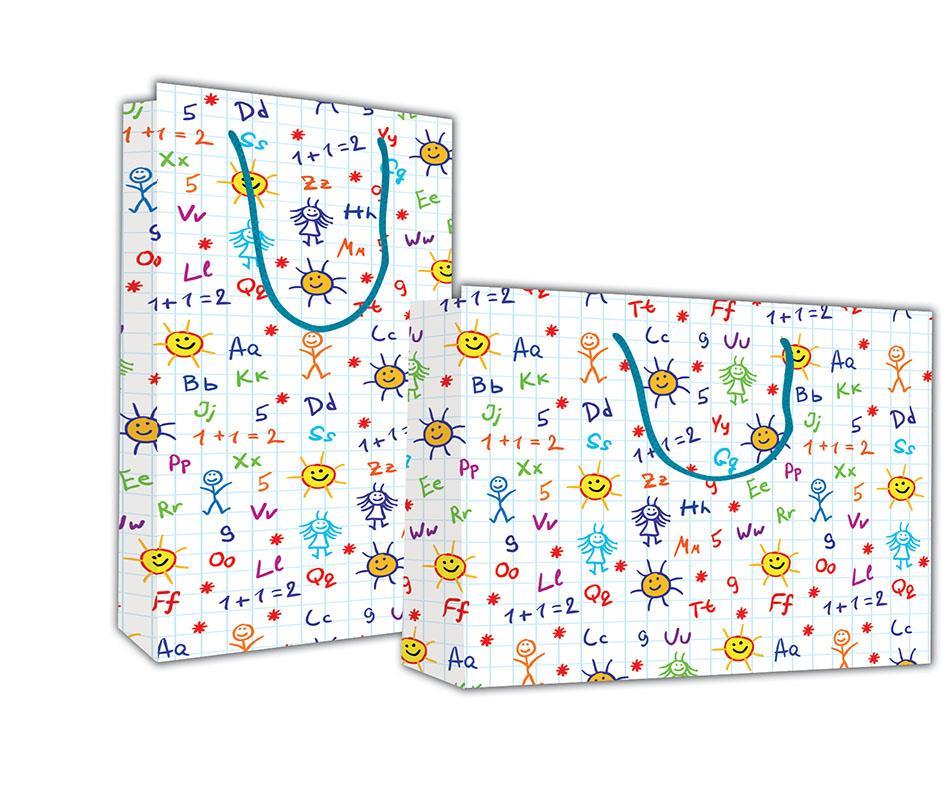 Next χάρτινη τσάντα Γράμματα - αριθμοί Υ41x24,5x9 - Image 2