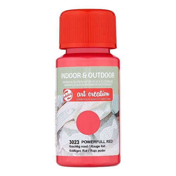 Talens χρώμα indoor/outdoor 3023 powerfull red 50ml - Image 2