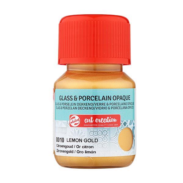 Talens χρώμα glass/porcelain opaque 8010 lemon gold 30ml - Image 2