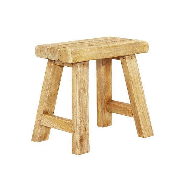 Σκαμπό Nextdeco Tribeca από ξύλο teak Υ41x24x42εκ. - Image 2