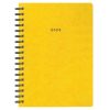Next ημερολόγιο 2025 πρεσπάν ημερήσιο σπιράλ κίτρινο 14x21εκ.