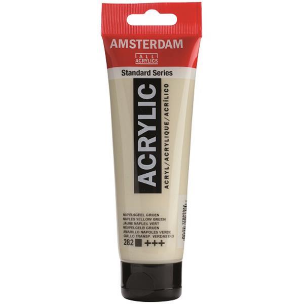 Talens amsterdam ακρυλικό χρώμα 282 naples yellow green 120ml - Image 2