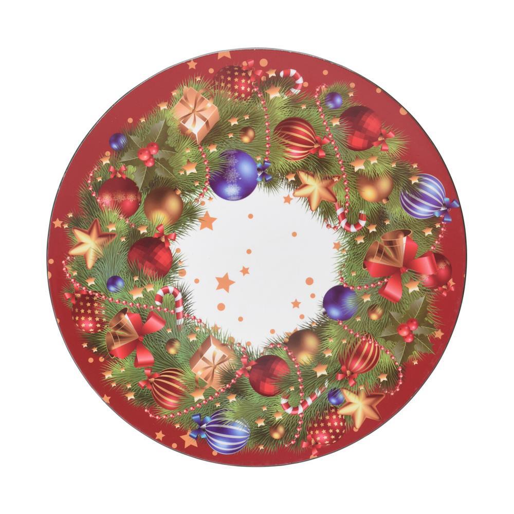 Χριστουγεννιάτικη πιατέλα με στεφάνι ∅33εκ. Σχέδιο 3