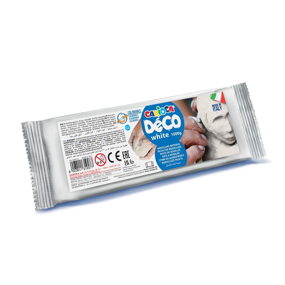 Carioca Decò λευκός πηλός 1000gr. - Image 2