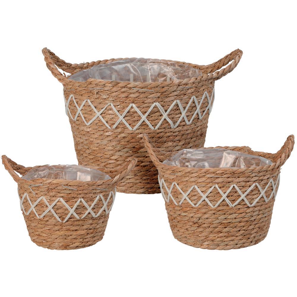 Καλάθι ψάθινο,Υ21x Ø26εκ. Μεγάλο - Image 2