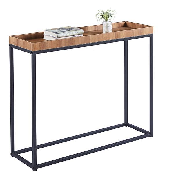 Κονσόλα μεταλλική Nextdeco MDF επιφάνεια Υ80x100x30εκ. - Image 3