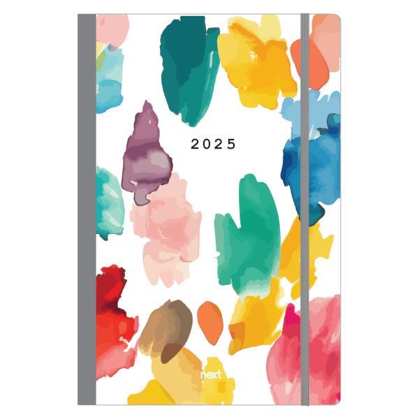 Next ημερολόγιο 2025 Trends ημερήσιο flexi με λάστιχο 12x17εκ. Watercolour