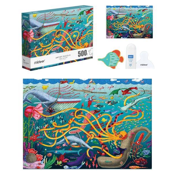 Mideer παζλ Artist - Under the Ocean 500 τεμαχίων με pin - Image 2