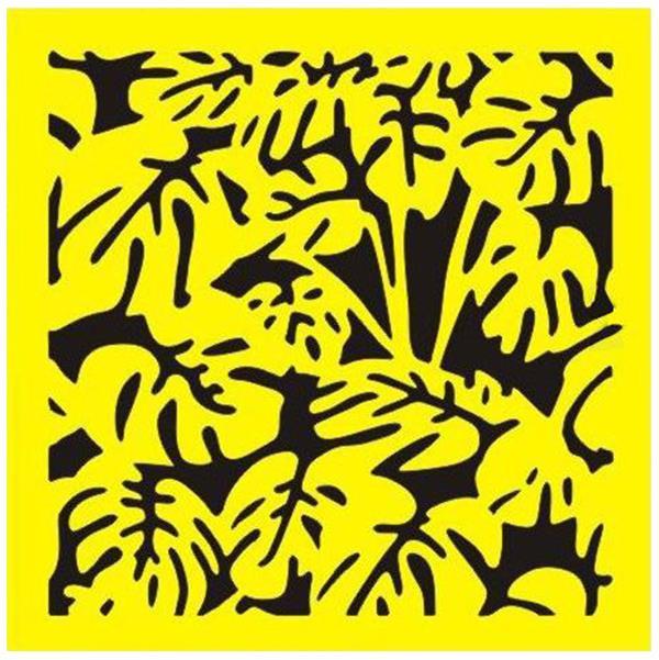 Στένσιλ πλαστικό "Φύλλα" 16x16εκ. (ST0125) - Image 2