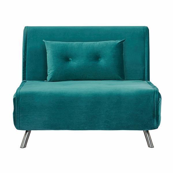 Πολυθρόνα κρεβάτι Nextdeco Berlin πετρόλ Υ92x100x91εκ. - Image 4