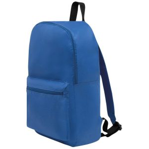Τσάντα πλάτης με μπροστινή θήκη μπλε Υ39,5x30x10,5εκ.