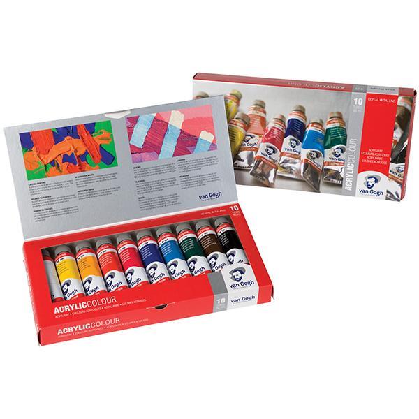 Talens ακρυλικά χρώματα 10τεμ. x 40ml - Image 2
